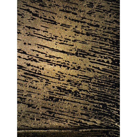 Sexy Bcbg Max‎ Azria XS Black Gold Mini Metallic Bandage Skirt Y2K Club Luxury - Picture 3 of 7